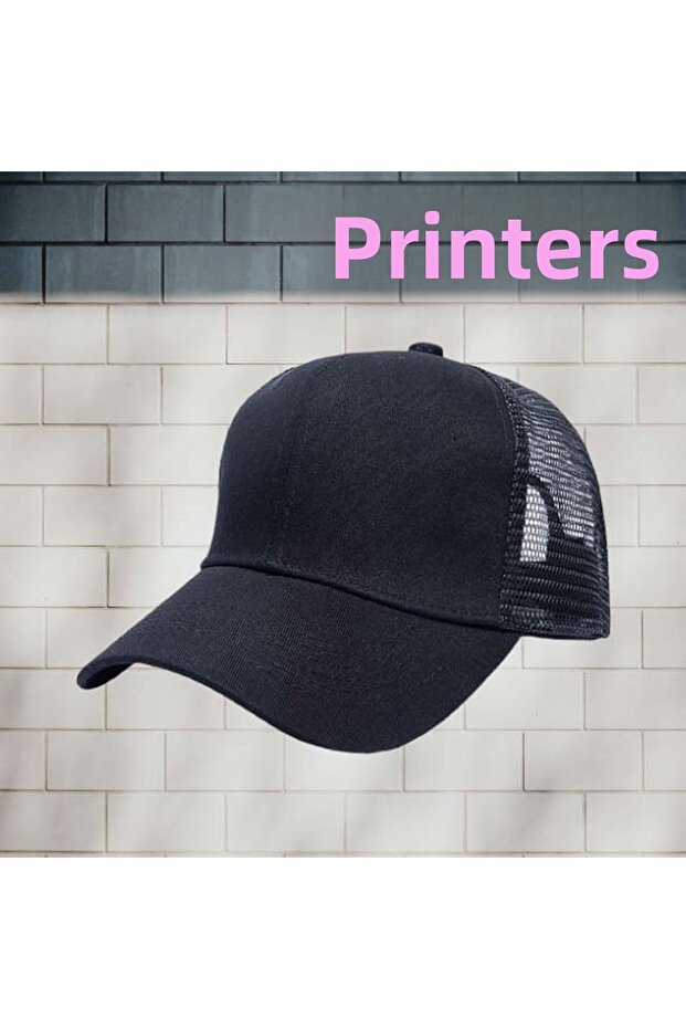 Unisex Basic Baseball Cap Hat with Mesh Adjustable Back - 1