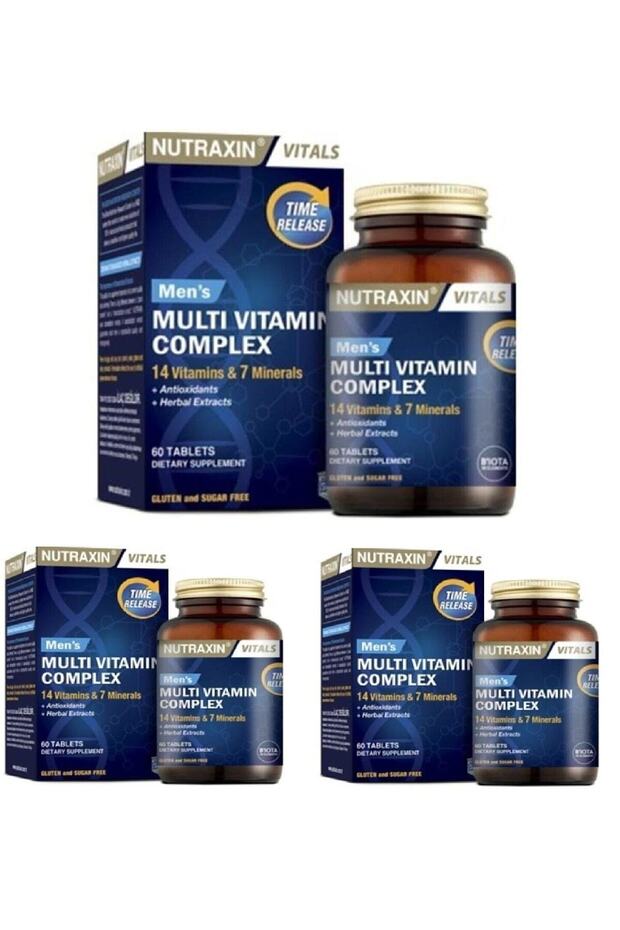 Mens Multi Vitamin Complex 60 Tablet 3 Kutu - 3