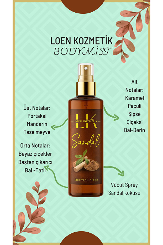 Sandal Body Mist -200ml