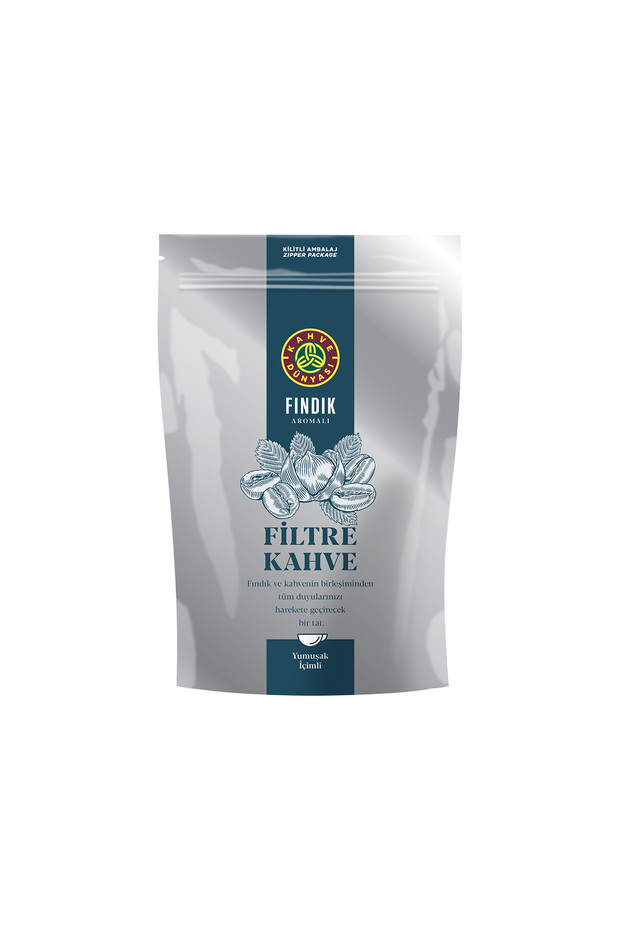 Fındık Aromalı Filtre Kahve Kağıt Filtre Çekim 250 gr - 1