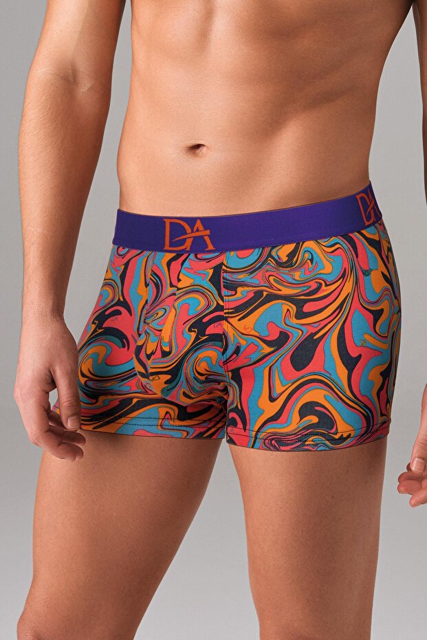 Men's Marbling Patterned Cotton Boxers 1729