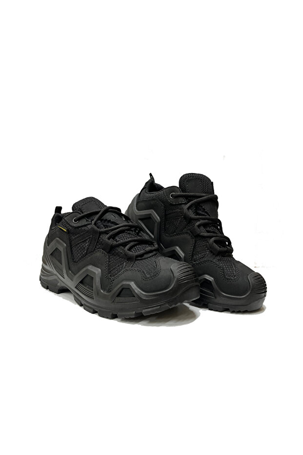 Guard S Black Suede Waterproof Four Seasons All-Terrain Trekking Outdoor Shoes