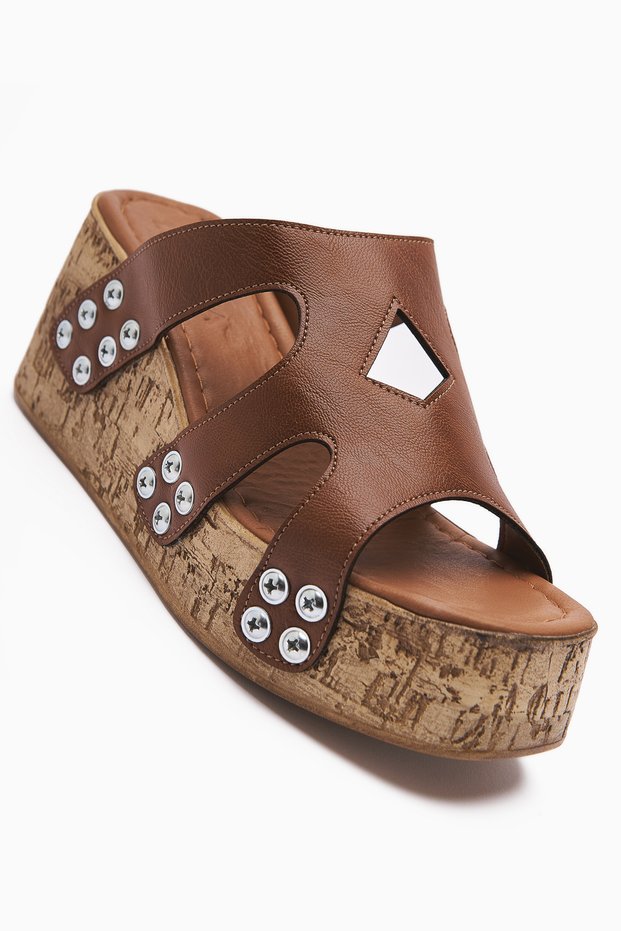 Freya Black Screw Detailed Women's Slippers Opportunity Product