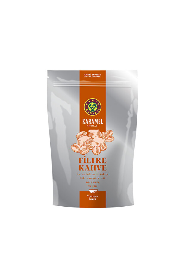 Karamel Aromalı Filtre Kahve  Kağıt Filtre Çekim 250 gr - 1
