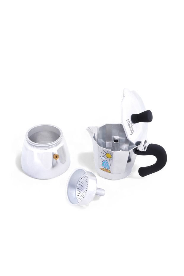 Stainless Steel Espresso Coffee Stovetop Maker Pot 6 Cups, 8 oz - 3