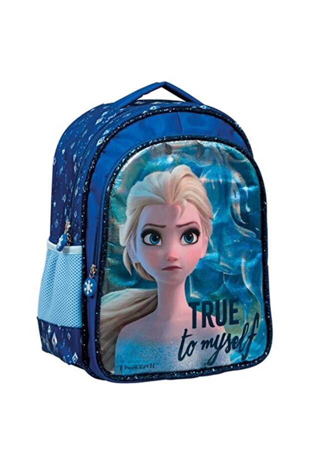 حقيبة مدرسية للبنات باللون الأزرق من فروزن ديو ووتر مرخصة للمدرسة الابتدائية 5161 - 2