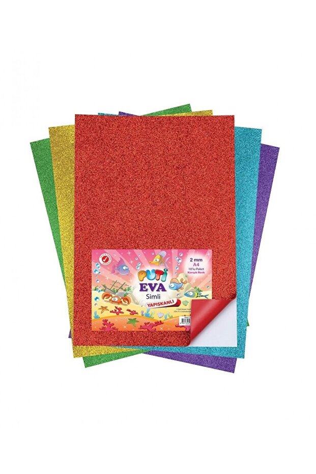 Yapışkanlı Simli Eva Eva 10 Renk Set / 1147 - 1