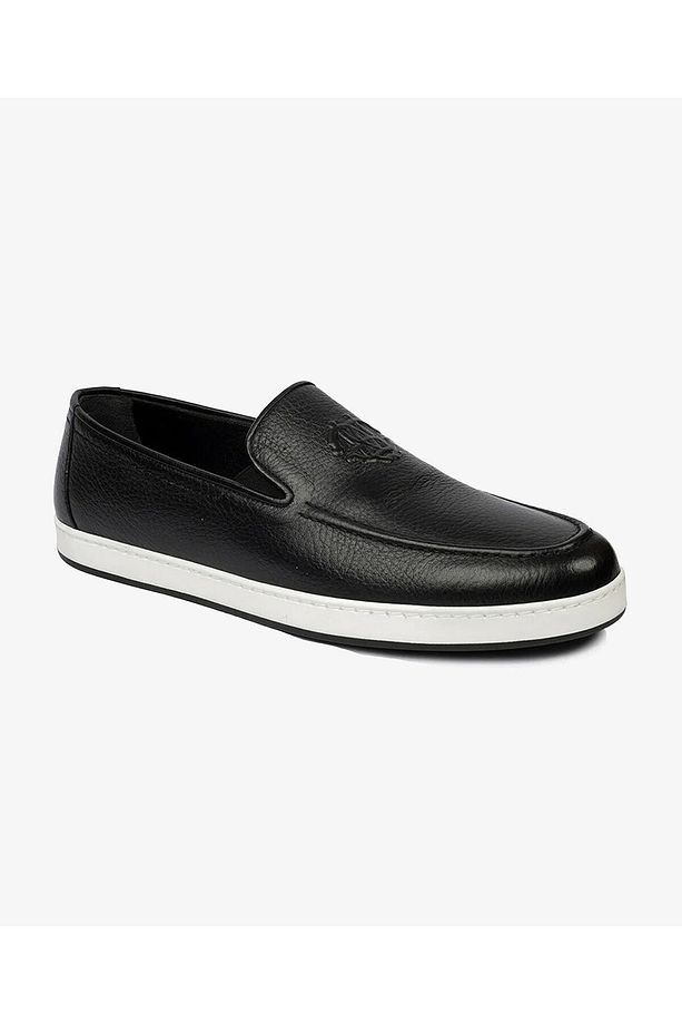 Erkek Siyah Hakiki Deri Loafer Ayakkabı 4Y1CA63479 - 2