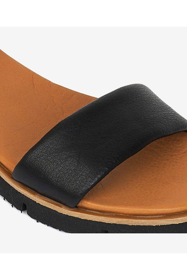 Kadın Siyah Hakiki Deri Sandalet 3Y2CS50715 - 4