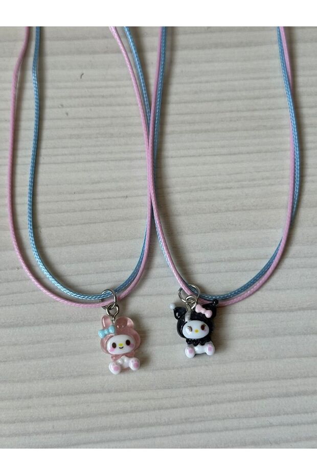 New 2 Piece Kuromi My Melody Kuromi Best Friends Necklace