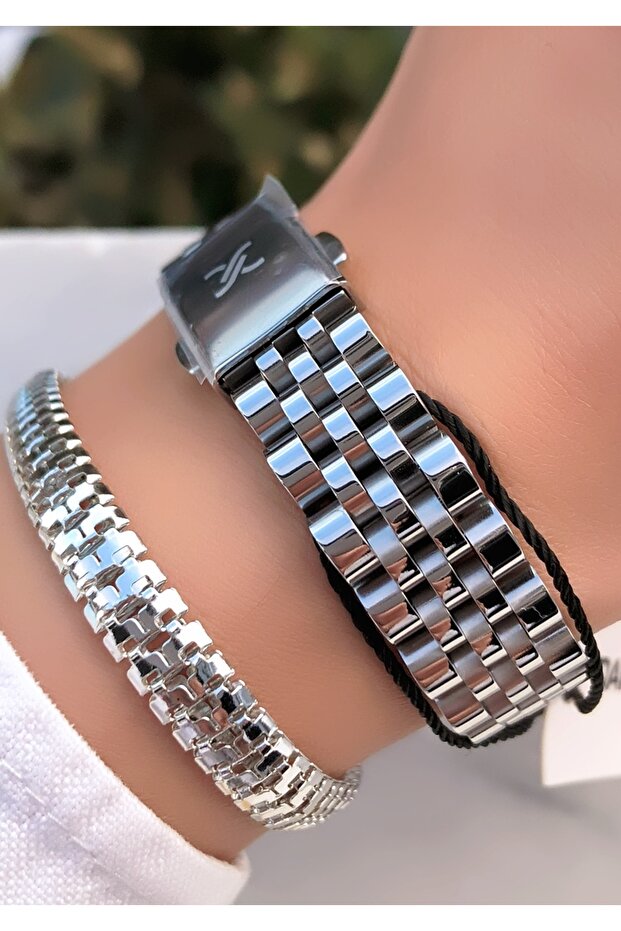 Marka Çelik Kordon Saat Bileklik Hediyeli - 5