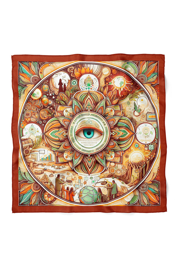 Mixed Bandana Pattern 70X70 cm
