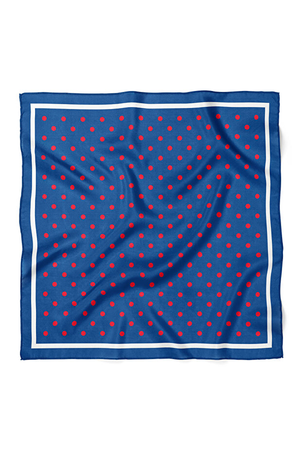 Red Polka Dot Pattern Scarf Bandana 70X70 cm