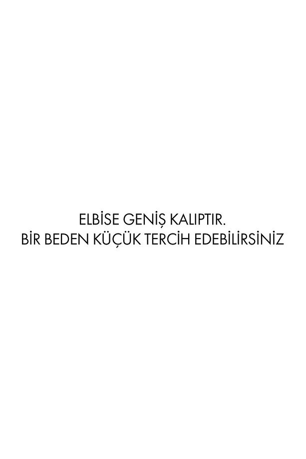 NERVÜR DETAYLI ELBİSE - 2