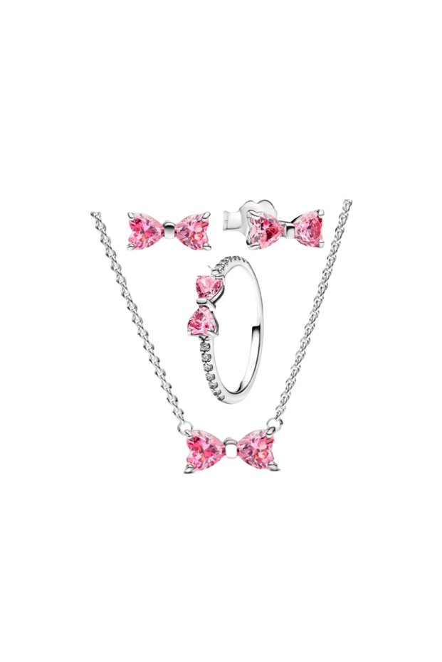 Diora Complete Set, Pink Shining Bow - 8