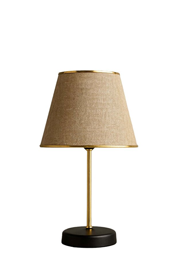 Slim Abajur Masa Lambası Bej E65S - 4