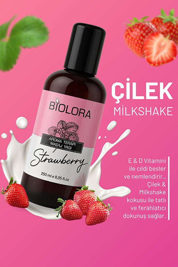 Çilek Quality Aromaterapi Vücut Masaj & Spa Yağı 250ml. - 1