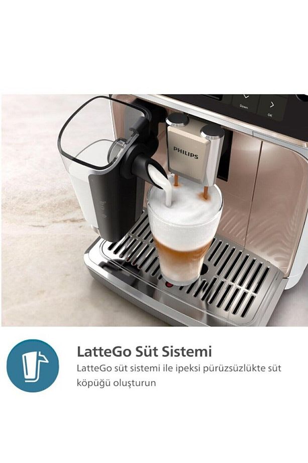 5500 Serisi Latte-espresso Sıcak Soğuk 20 Farklı Kahve Tam Otomatik Espresso Makinesi +2 kg Kahve - 6