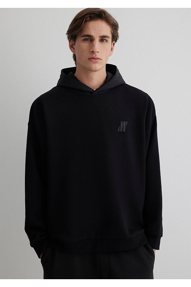 Pro Kapüşonlu Siyah Sweatshirt 0S10353-71379 - 1