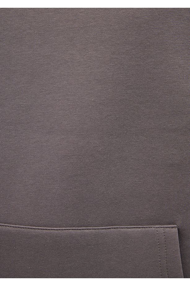 Kapüşonlu Antrasit Basic Sweatshirt 0S10275-70096 - 7