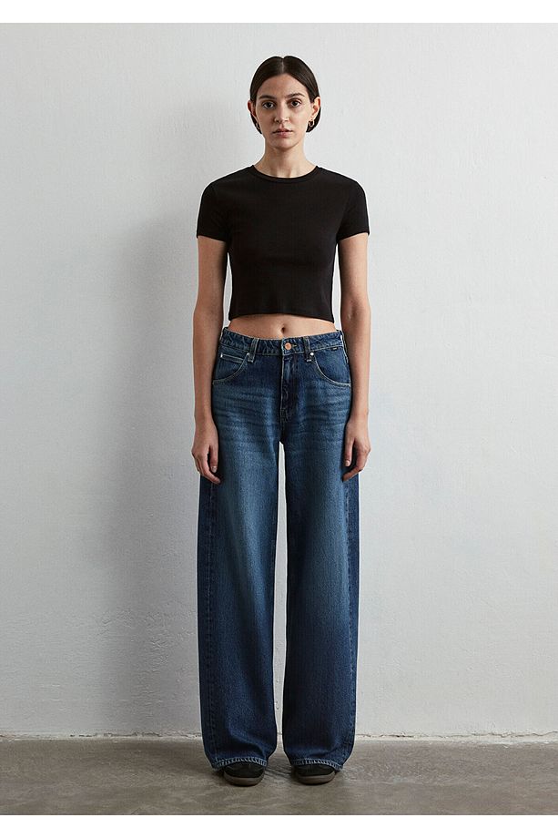 Siena Iconic Puslu Koyu Jean Pantolon 1010763-87748 - 5