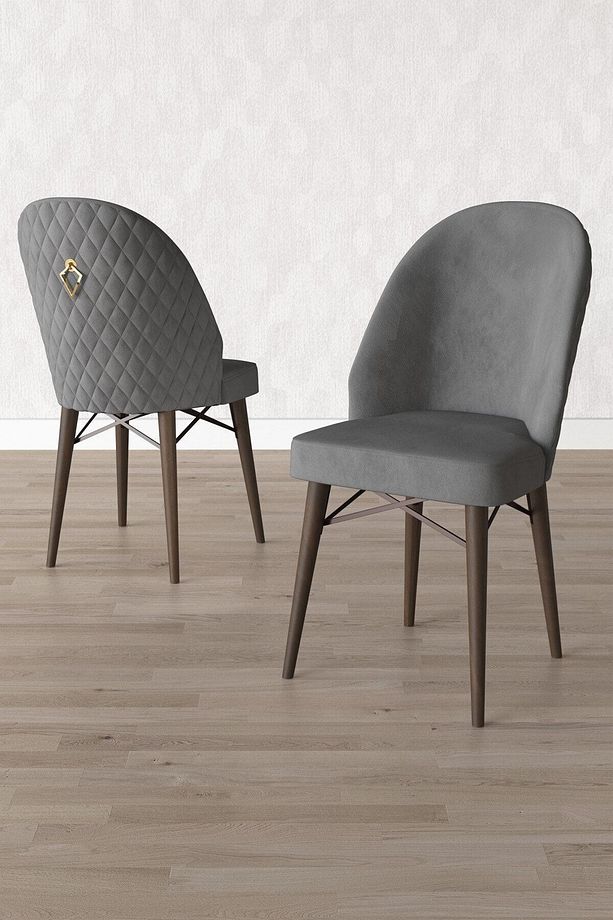 Calvin Barok 80x132 Açılabilir Mdf Masa Yemek Odası Takımı, Mutfak Takımı 4 Sandalye, 1 Bench - 4