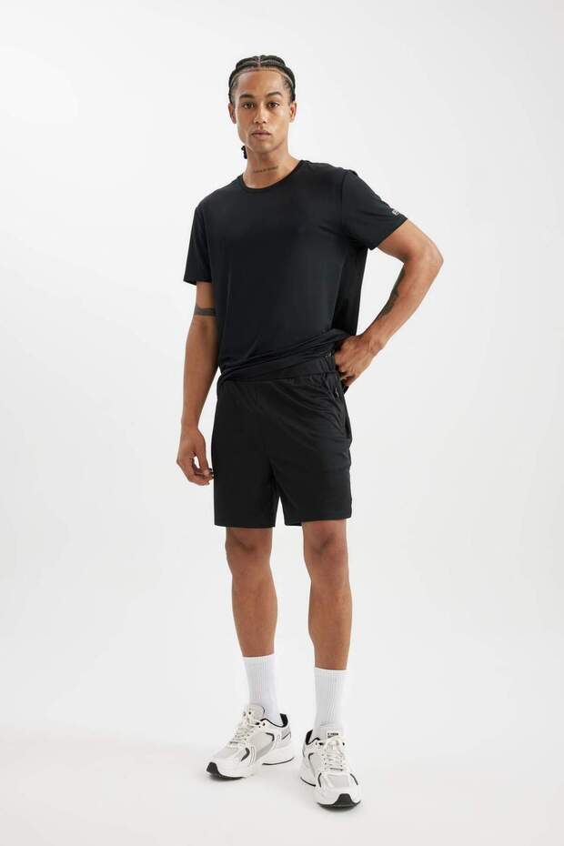 DeFactoFit Standart Fit Normal Kesim Sporcu Kısa Paça Şort C9176AX24AU - 5