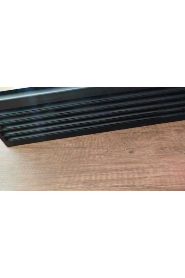 KAPI MENFEZİ 45X10 CM OLCUSUNDE PLASTİK-MAT SIYAH - 6