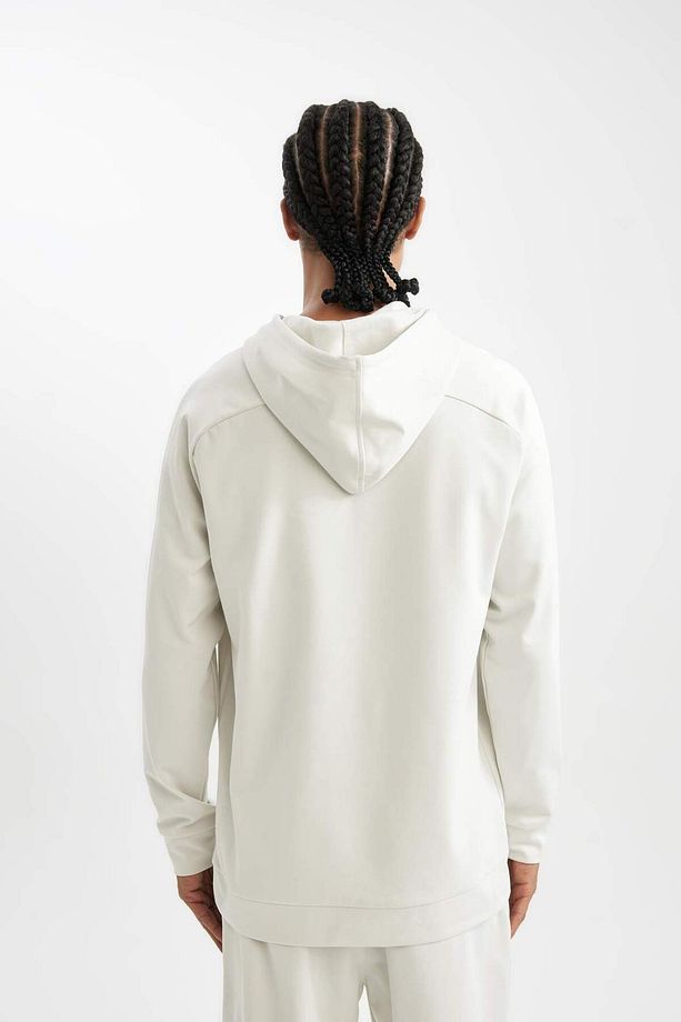 DeFactoFit Standart Fit Kapüşonlu Cepli Skuba Dalgıç Kumaş Sporcu Sweatshirt D1950AX24AU - 7