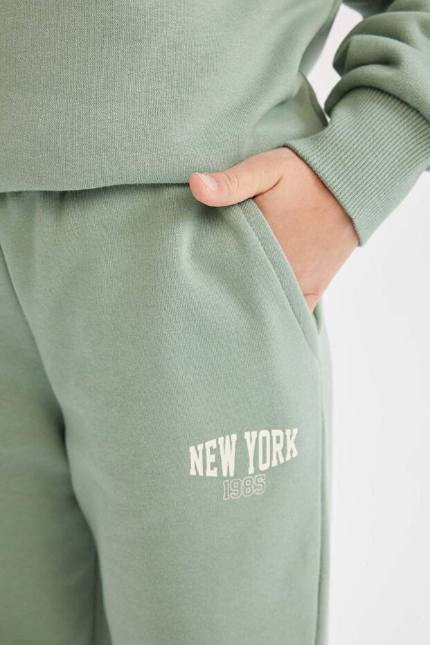 Girl's Printed Jogger School Sweatpants with Elastic Waist and Pockets - 5