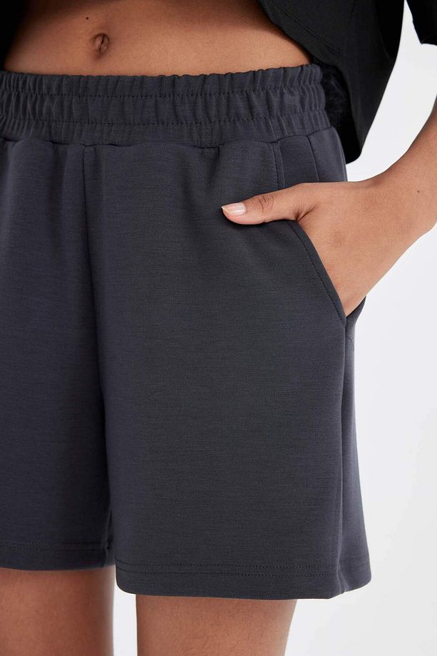 DeFactoFit Standart Fit Sporcu Kısa Paça Modal Şort D1278AX24HS - 6