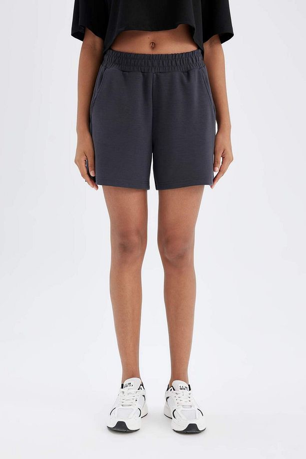 DeFactoFit Standart Fit Sporcu Kısa Paça Modal Şort D1278AX24HS - 5