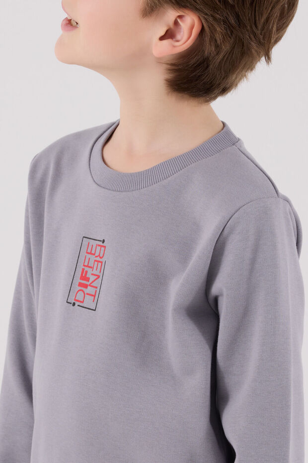 Boy's Gray Tracksuit Set - 4