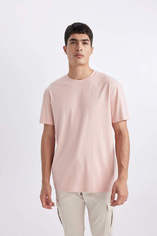 %100 Pamuk New Regular Fit Bisiklet Yaka Basic Düz Kısa Kollu Tişört V7699AZ24SP - 7