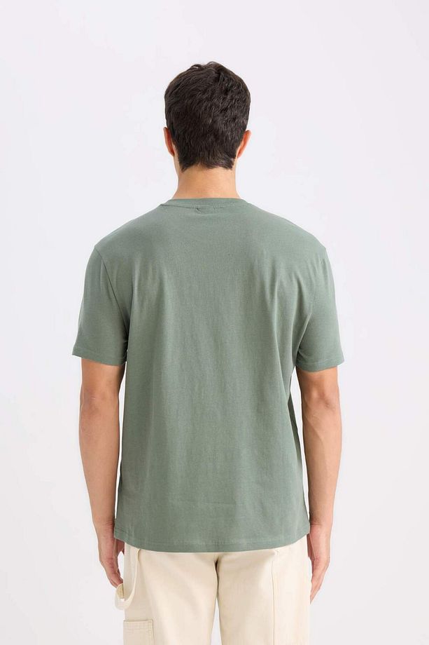 %100 Pamuk New Regular Fit Bisiklet Yaka Basic Düz Kısa Kollu Tişört V7699AZ24SP - 6