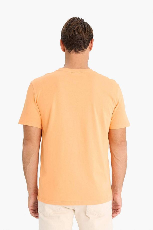 %100 Pamuk New Regular Fit Bisiklet Yaka Basic Düz Kısa Kollu Tişört V7699AZ24SP - 6
