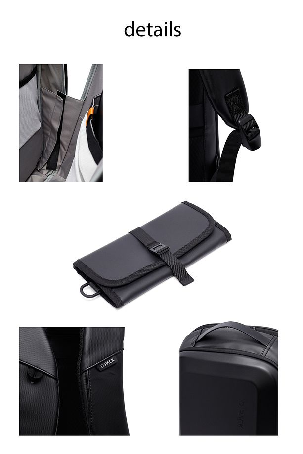 D-Pack Erkek Siyah Sırt Çantası 25SBD30246F - 7