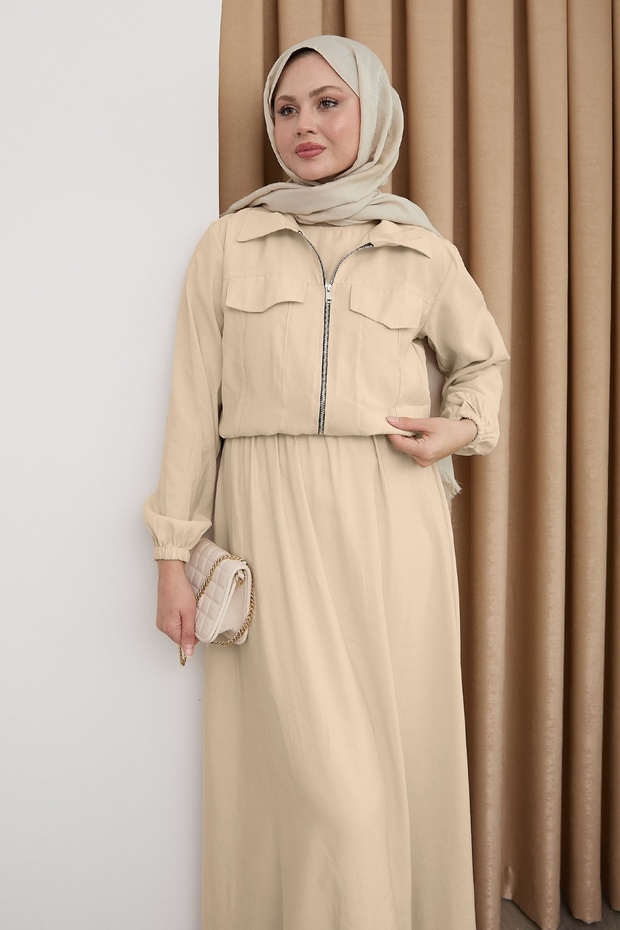 Rochie cu jachetă și fermoar Stone - 4