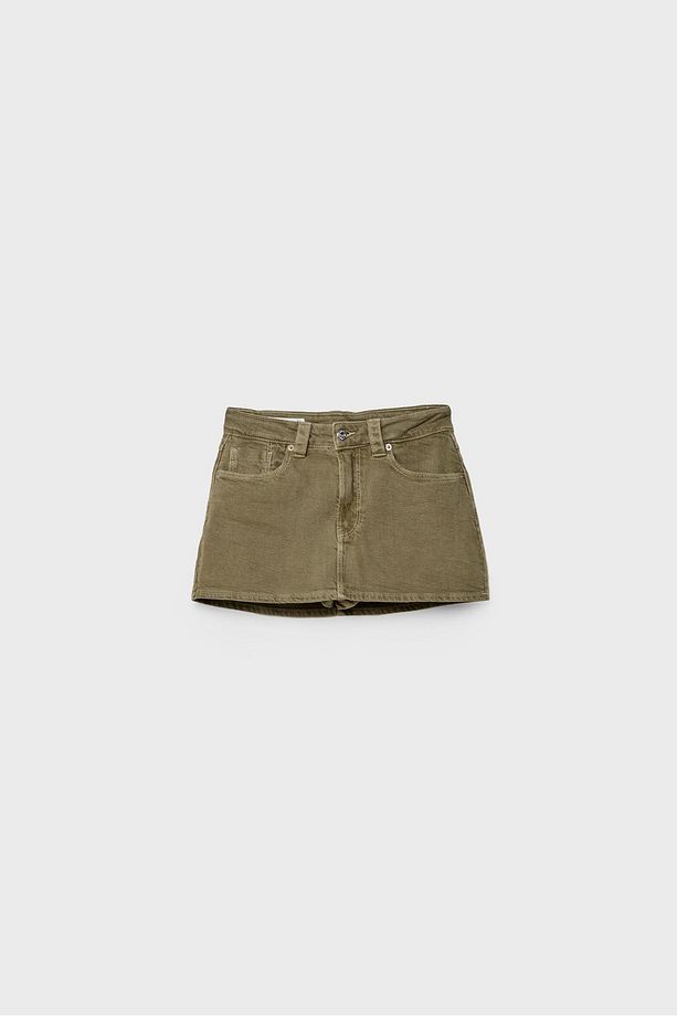 D62 Denim Şort Etek - 6