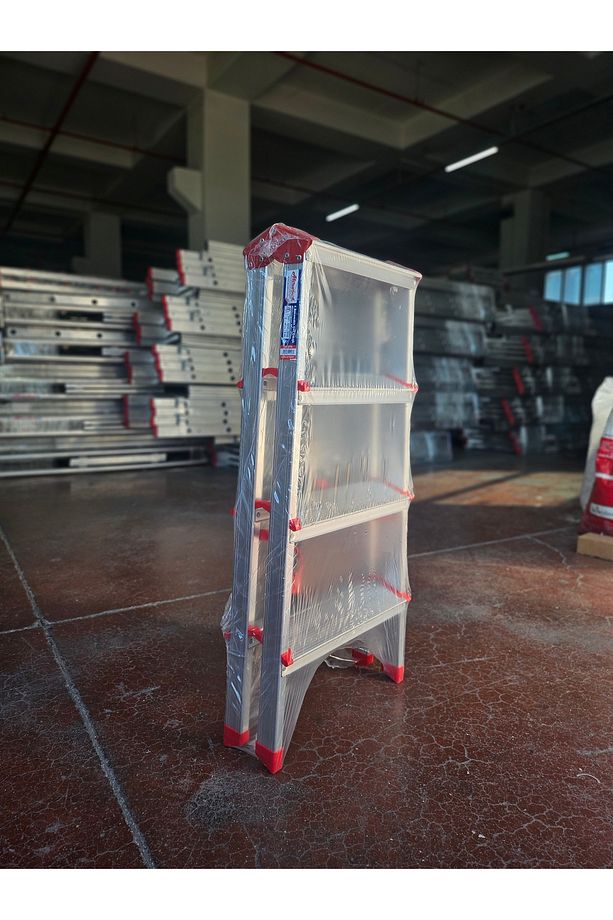 4 Basamaklı Çift Çıkışlı Alüminyum Merdiven - 3