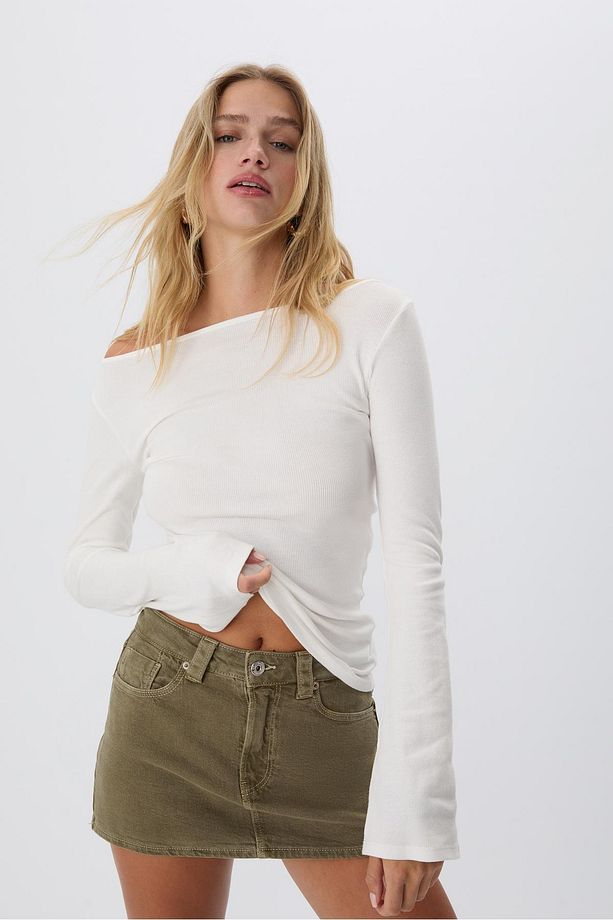 D62 Denim Şort Etek - 3