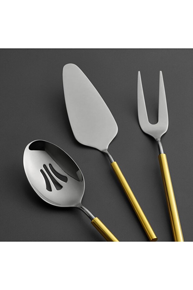 6000 Roller Altın 5 Parça Servis Seti - 2