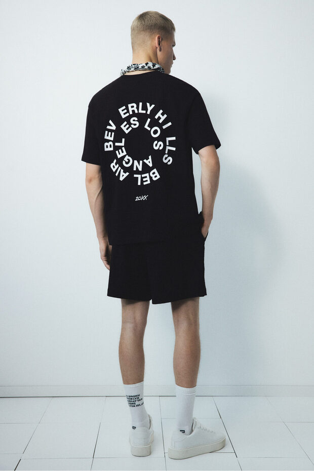 Loose Fit Baskılı Tişört - 4