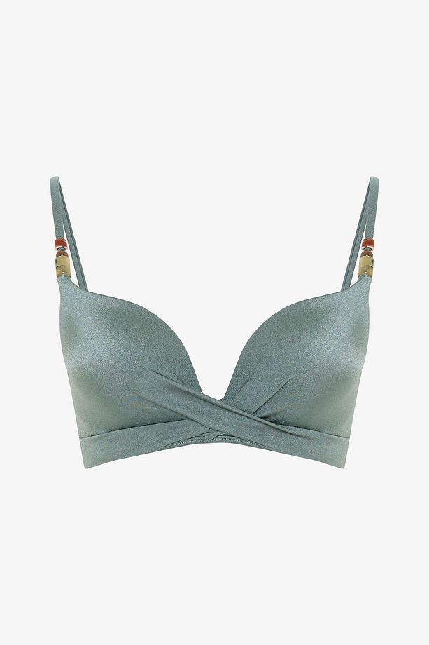 Haki Silves Push Up Bikini Üstü - 5