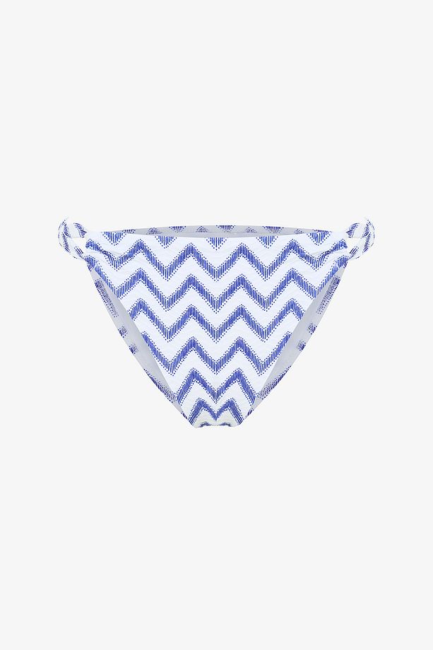 Bianna Navy Side Zigzag Desenli Hipkini Bikini Altı - 6