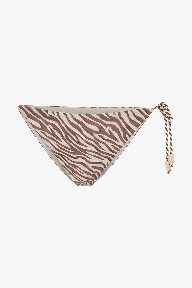 Gale Side Zebra Desenli Boncuklu Slip Bikini Altı - 5
