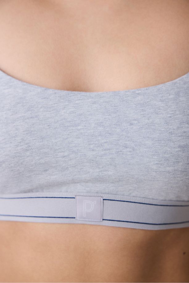 Removable Padded Bra Gri Üst - 5