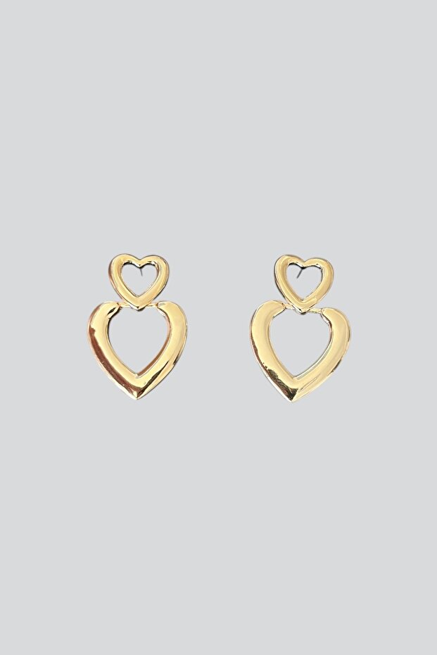 Dangle Heart Earrings - 1