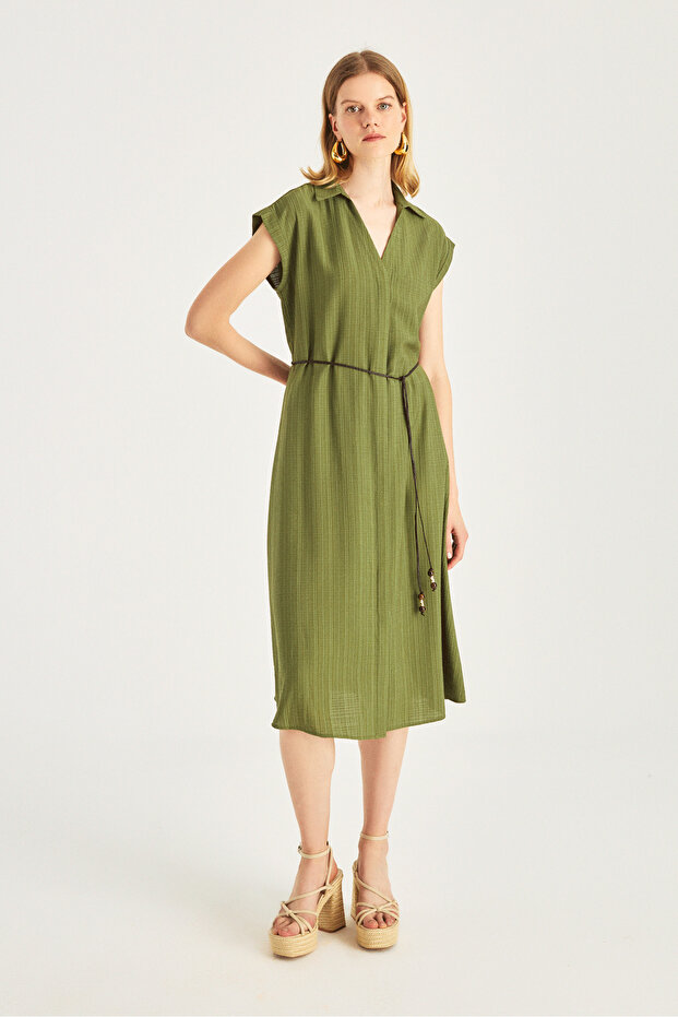 1707 ELBİSE YEŞİL - 1