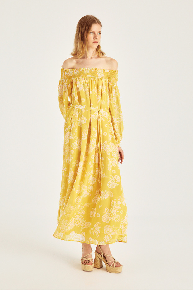 Madonna Yaka Maxi Boy Elbise - 1